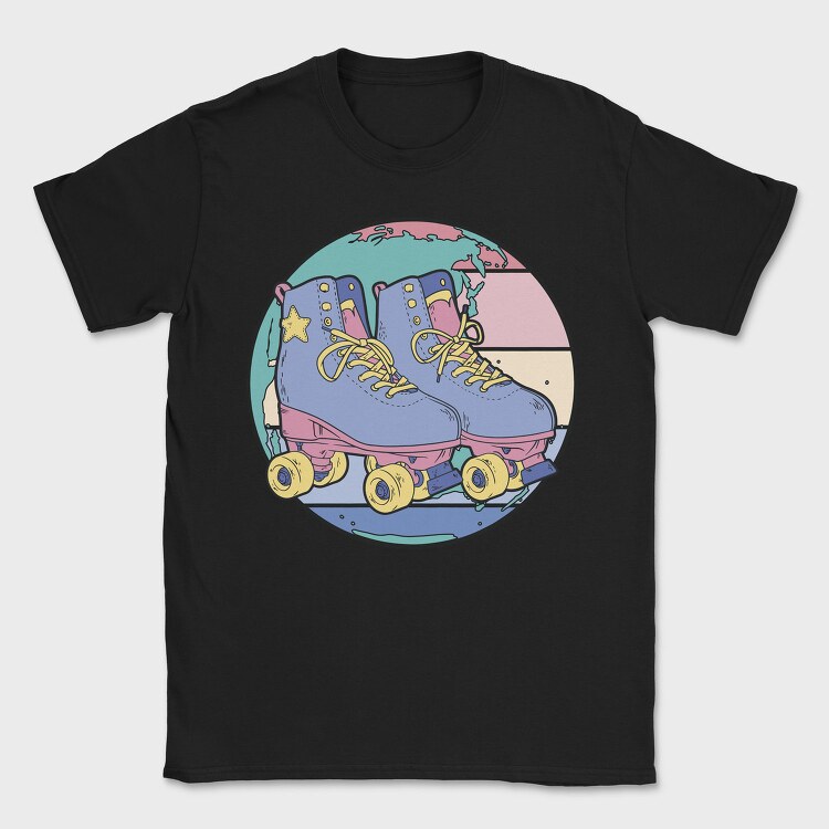 Pastel Roller Skates, Tricou Barbati (Unisex)