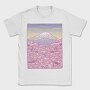 Pastel Sakura Mount Fuji, Tricou Barbati (Unisex)
