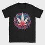 Patriotic Cannabis Leaf 4th Of July, Tricou Barbati (Unisex)
