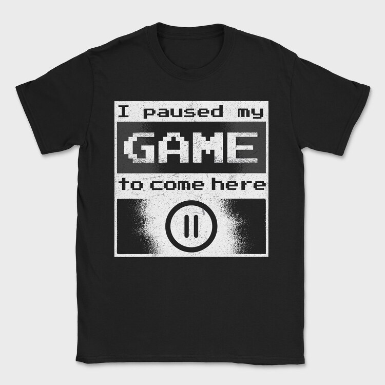 Paused Gamer, Tricou Barbati (Unisex)