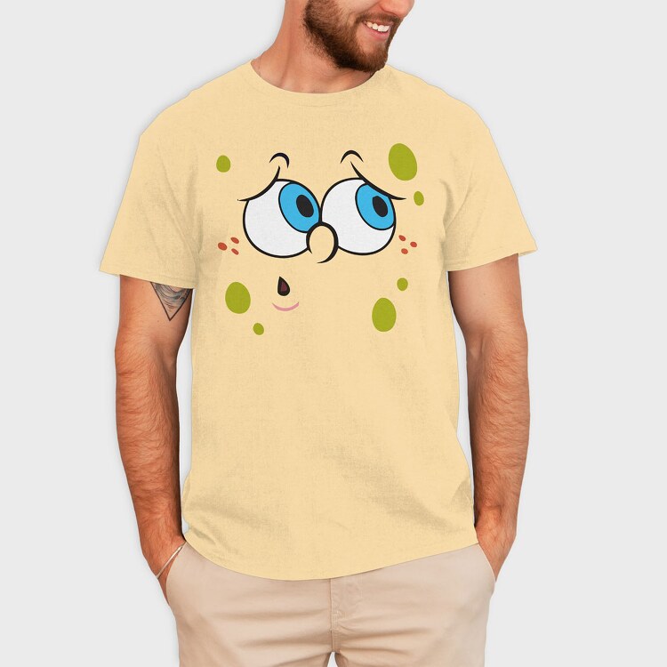 SpongeBob face 12, Tricou Barbati (Unisex)
