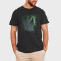 Howling Wolf Green, Tricou Barbati (Unisex)