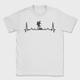 Hiking Heartbeat Line, Tricou Barbati (Unisex)