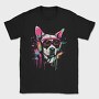 Hip Dog With Headphones Summer Dj, Tricou Barbati (Unisex)