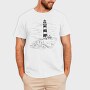 Lighthouse Illustration, Tricou Barbati (Unisex)