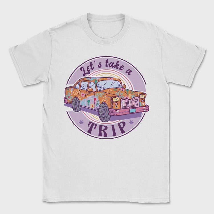 Hippie Car, Tricou Barbati (Unisex)