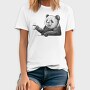 Coffee Panda Sketch, Tricou Barbati (Unisex)