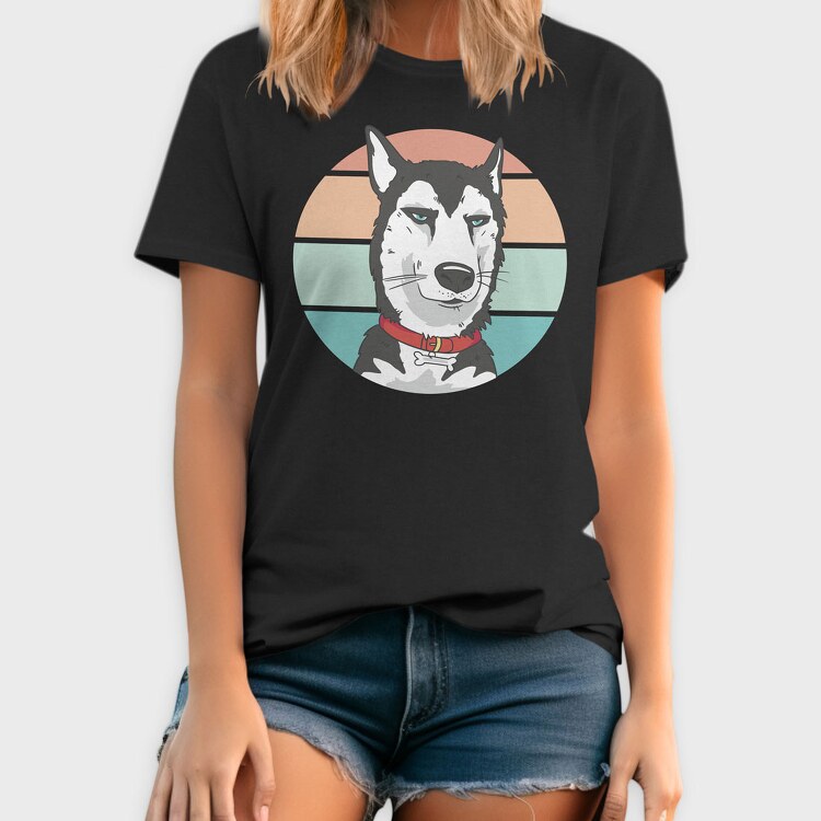 Bored Husky Dog, Tricou Barbati (Unisex)