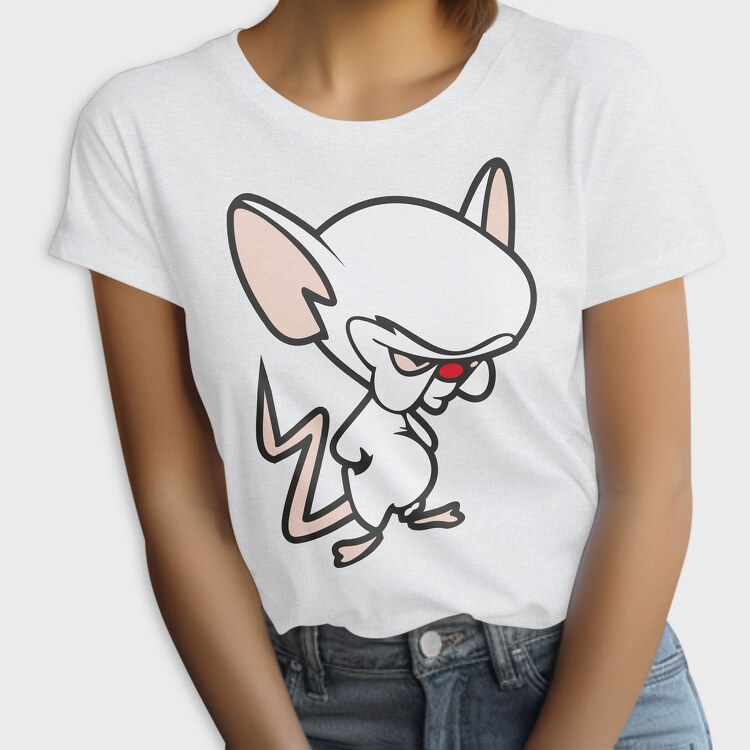 Cartoon Retro Pinky and Cerebro 6, Tricou Femei