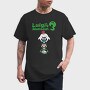 Luigi Boo Black Background, Tricou Barbati (Unisex)