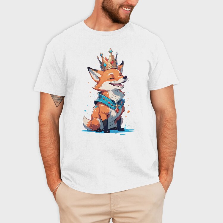Fox Crown, Tricou Barbati (Unisex)