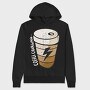 Coffee Charging, Hanorac Oversize Barbati (Unisex)