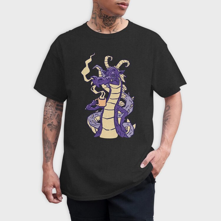 Dragon Coffe, Tricou Barbati (Unisex)