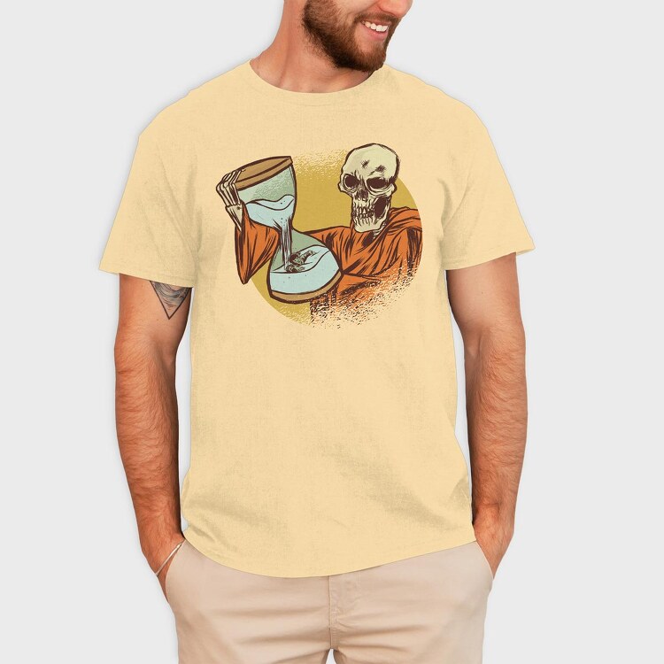 Death With Hourglass, Tricou Barbati (Unisex)