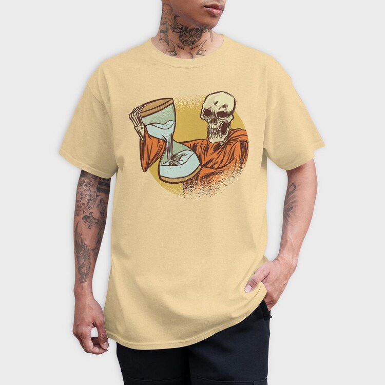 Death With Hourglass, Tricou Barbati (Unisex)