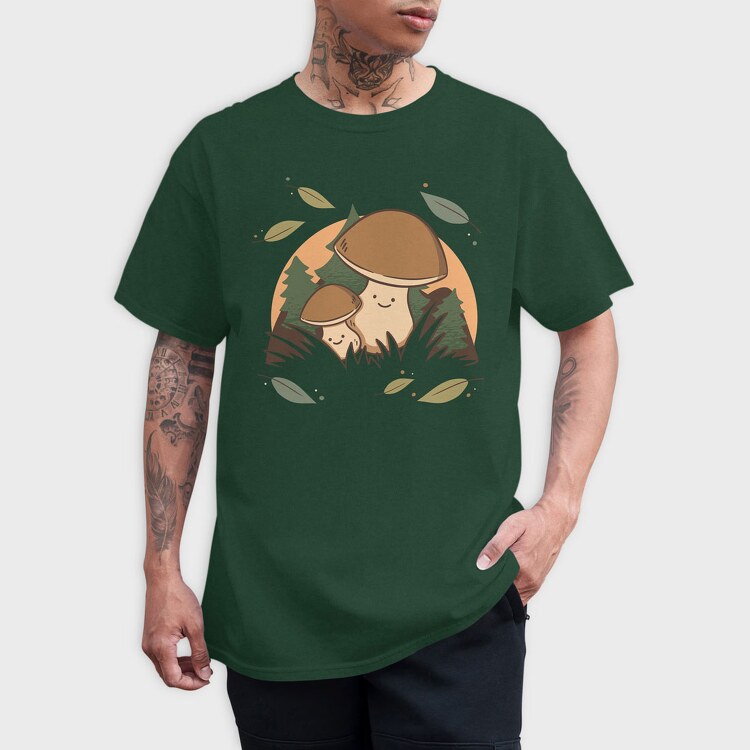 Cute Mushrooms, Tricou Barbati (Unisex)