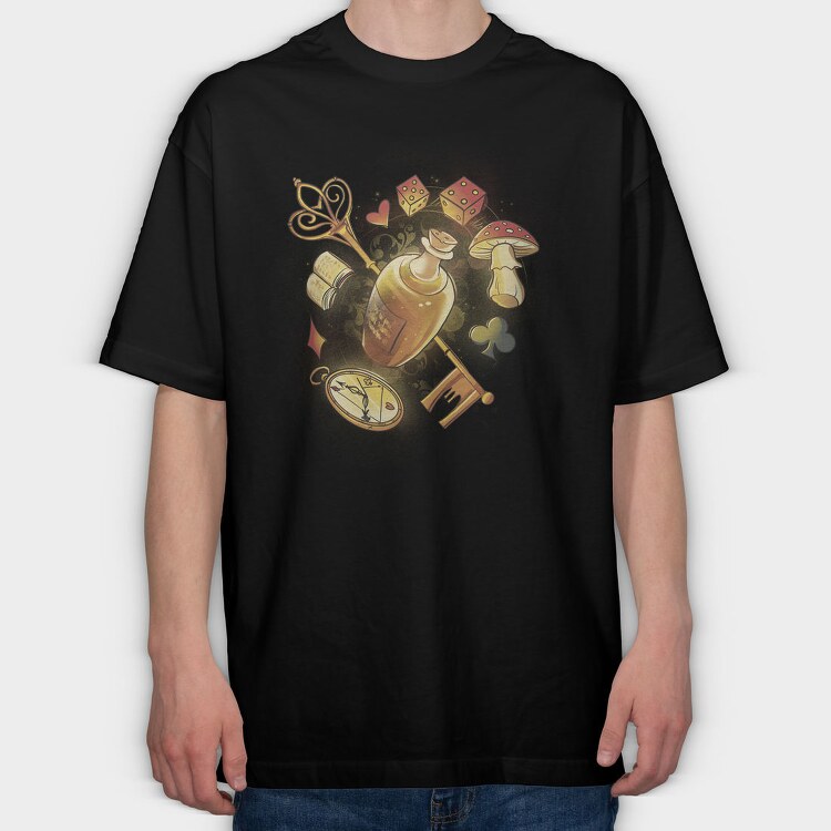 Magical Elements Fantasy Magic, Tricou Oversize Barbati (Unisex)