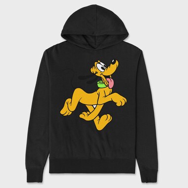 Cartoon Retro Pluto 2, Hanorac Oversize Barbati (Unisex)