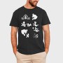 Luigis Mansion Stencil Silhouette, Tricou Barbati (Unisex)