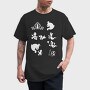 Luigis Mansion Stencil Silhouette, Tricou Barbati (Unisex)