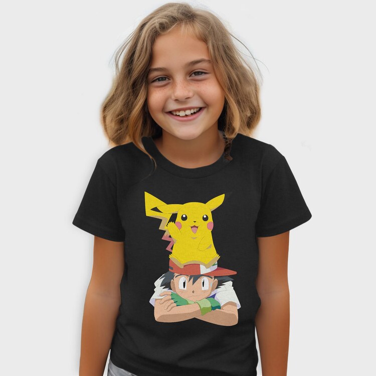 Cartoon Retro Pokemon 1, Tricou Copii
