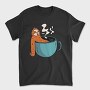 Sloth Coffee Hot Tub, Tricou Barbati (Unisex)