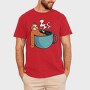 Sloth Coffee Hot Tub, Tricou Barbati (Unisex)