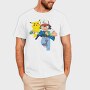 Cartoon Retro Pokemon 2, Tricou Barbati (Unisex)