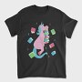 Unicorn Book Lover, Tricou Barbati (Unisex)