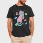 Unicorn Book Lover, Tricou Barbati (Unisex)