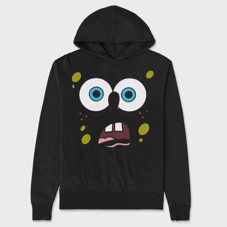 SpongeBob face 6, Hanorac Oversize Barbati (Unisex)