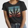 Cannabis Retro Design, Tricou Femei