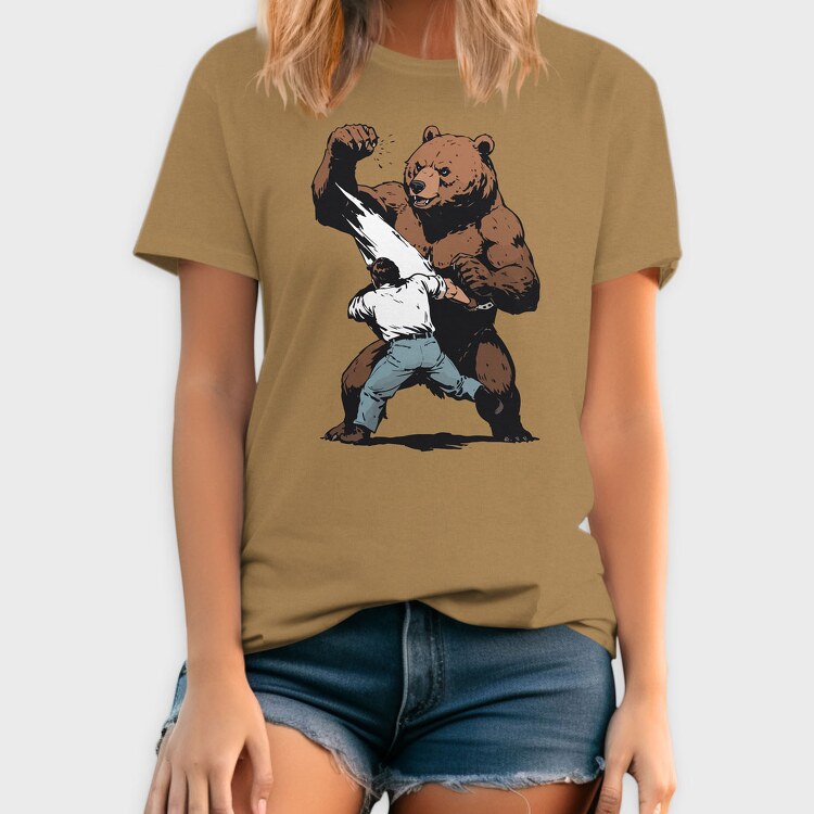 Bear Figth, Tricou Barbati (Unisex)