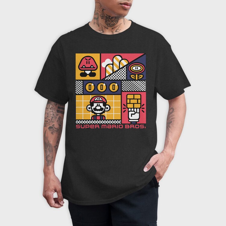 Mario Bros 2, Tricou Barbati (Unisex)