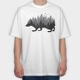 Hedgehog Forest Headgehog, Tricou Oversize Barbati (Unisex)