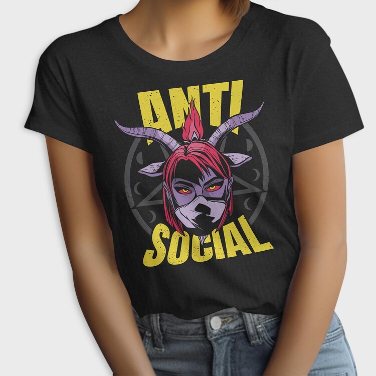 Anti Social Diabolic Girl, Tricou Femei