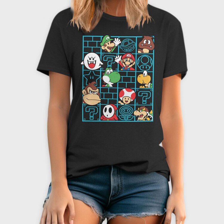 Mario Bros, Tricou Barbati (Unisex)