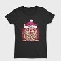 Hedgehog In Christmas Lights, Tricou Femei