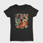 Hip Hop Musician Abstract Music, Tricou Femei