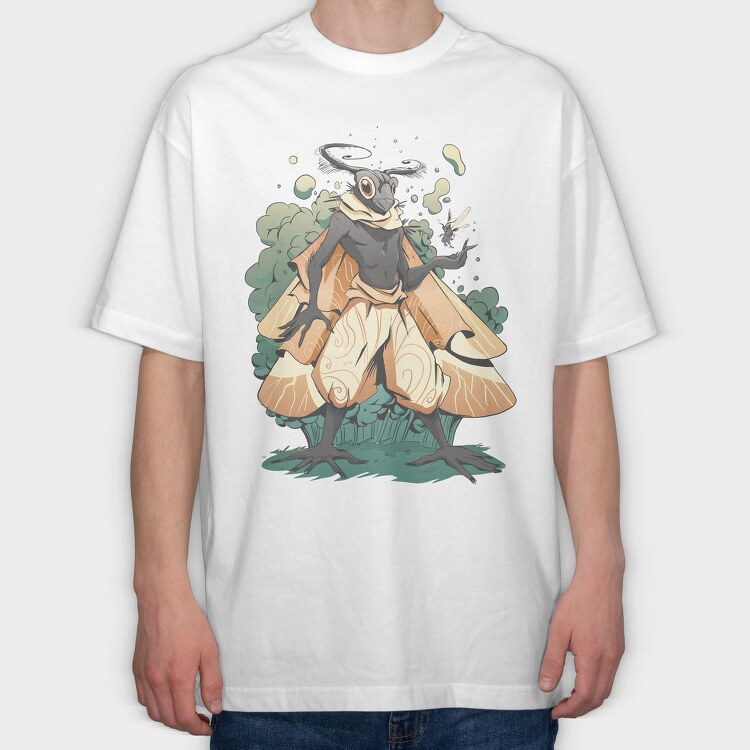 Magical Bug Creature Cottagecore Man, Tricou Oversize Barbati (Unisex)