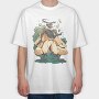 Magical Bug Creature Cottagecore Man, Tricou Oversize Barbati (Unisex)