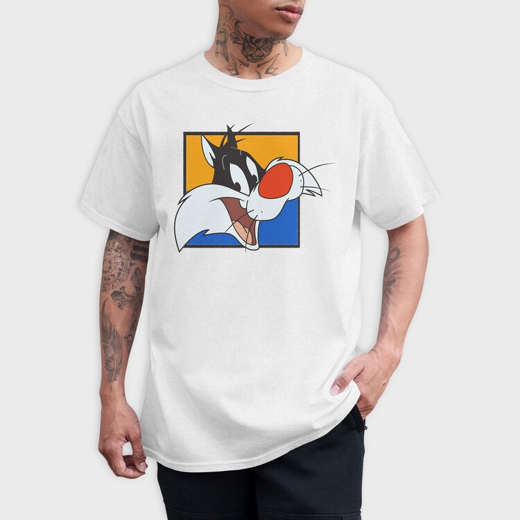 Cartoon Retro Silvestre 2, Tricou Barbati (Unisex)