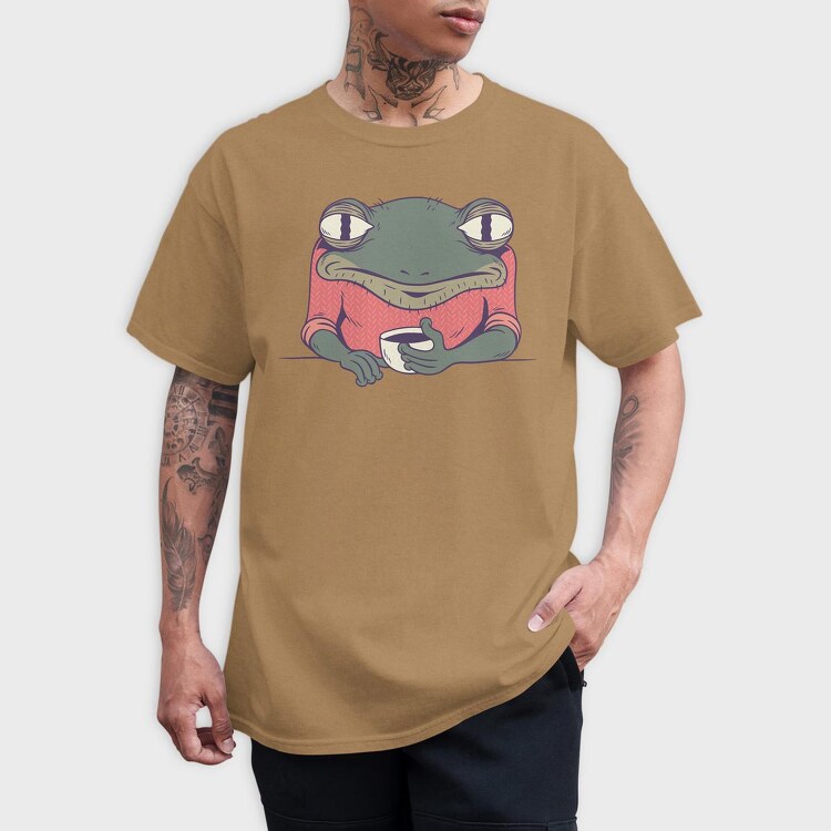 Frog Coffee, Tricou Barbati (Unisex)