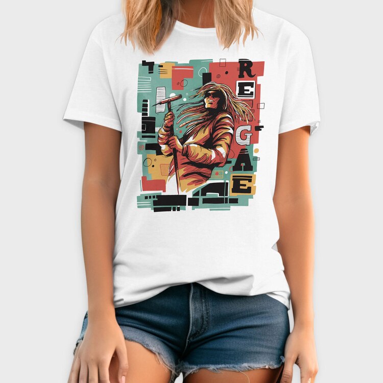 Reggae Musician Abstract Music, Tricou Barbati (Unisex)