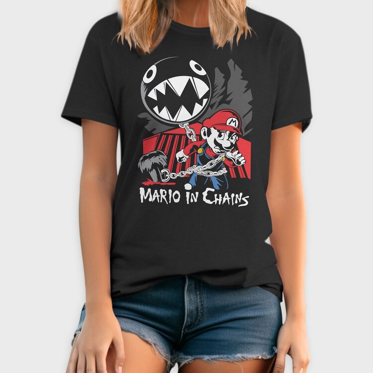 Mario In Chains, Tricou Barbati (Unisex)