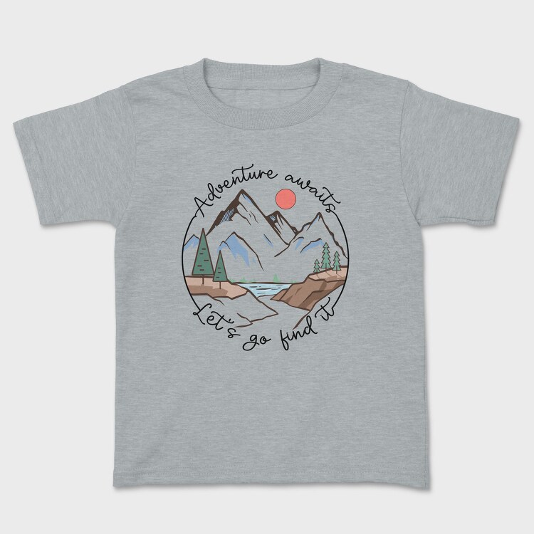 Adventure Awaits Lets Go Find It, Tricou Copii