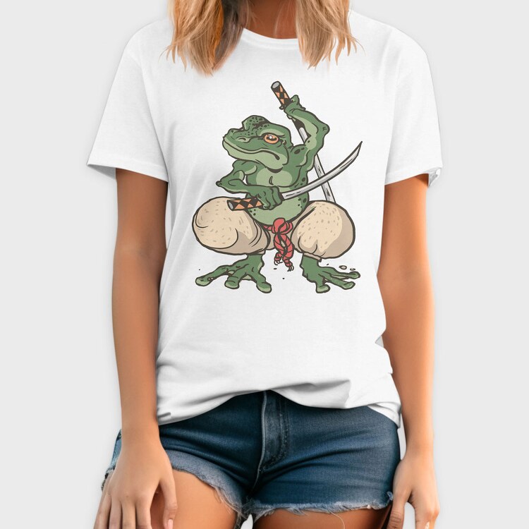 Samurai Frog Katana, Tricou Barbati (Unisex)