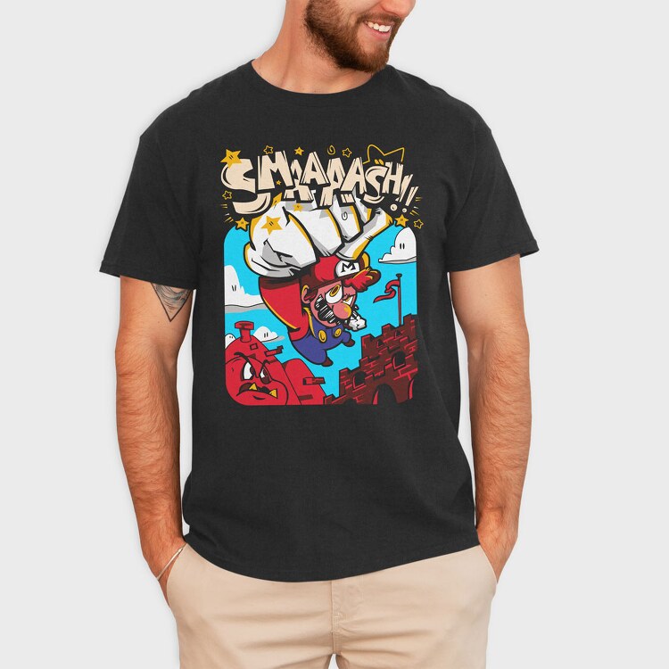 Mario Smaash, Tricou Barbati (Unisex)