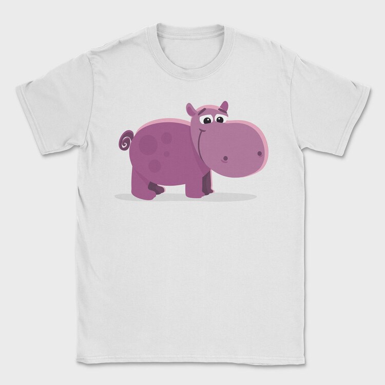 Hippo Huggable, Tricou Barbati (Unisex)