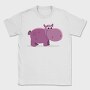 Hippo Huggable, Tricou Barbati (Unisex)